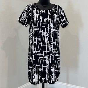 JACQUELINE de YONG Black and White Dress - XS